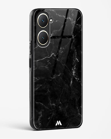Marquina Black Marble Glass Case Phone Cover (Vivo)