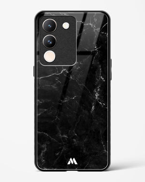 Marquina Black Marble Glass Case Phone Cover (Vivo)