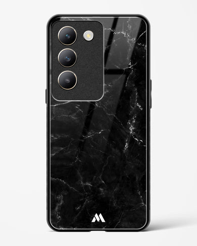 Marquina Black Marble Glass Case Phone Cover (Vivo)