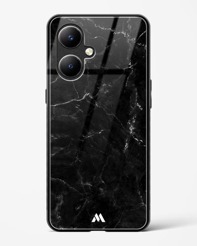 Marquina Black Marble Glass Case Phone Cover-(Vivo)