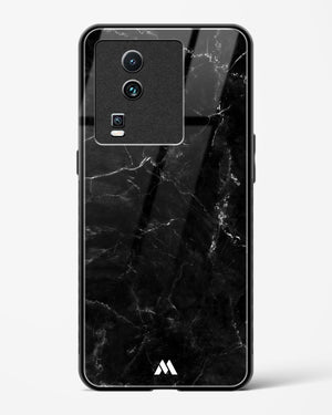 Marquina Black Marble Glass Case Phone Cover-(Vivo)