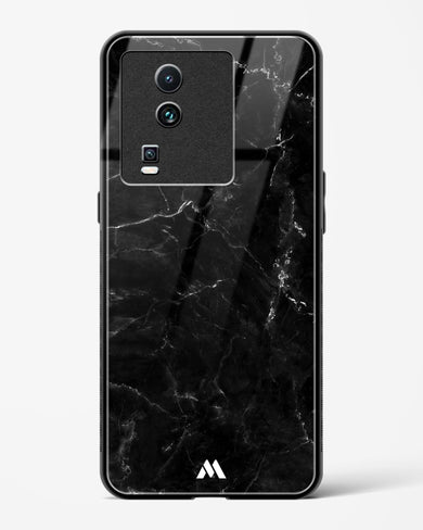 Marquina Black Marble Glass Case Phone Cover-(Vivo)