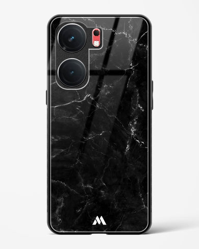 Marquina Black Marble Glass Case Phone Cover (Vivo)