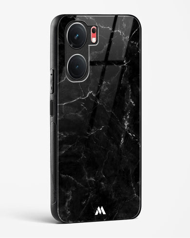 Marquina Black Marble Glass Case Phone Cover (Vivo)
