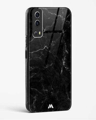 Marquina Black Marble Glass Case Phone Cover-(Vivo)