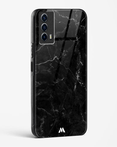 Marquina Black Marble Glass Case Phone Cover-(Vivo)