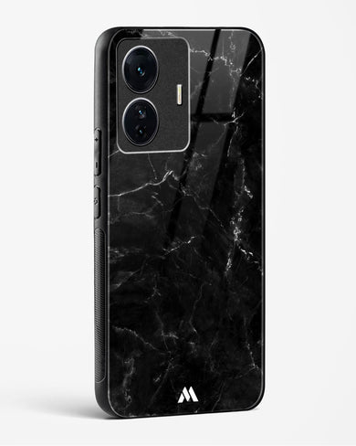 Marquina Black Marble Glass Case Phone Cover (Vivo)