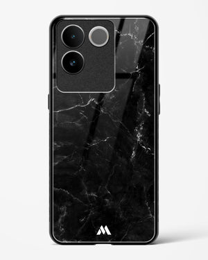 Marquina Black Marble Glass Case Phone Cover (Vivo)