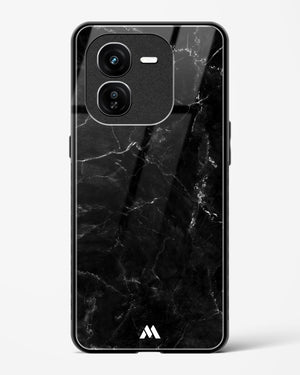 Marquina Black Marble Glass Case Phone Cover (Vivo)