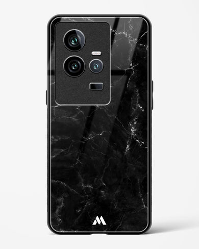 Marquina Black Marble Glass Case Phone Cover-(Vivo)