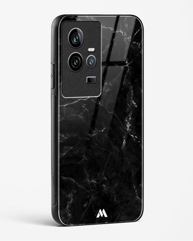 Marquina Black Marble Glass Case Phone Cover-(Vivo)