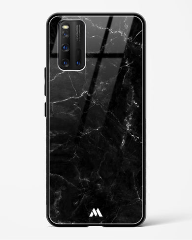 Marquina Black Marble Glass Case Phone Cover-(Vivo)