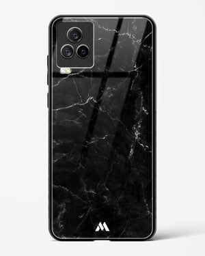 Marquina Black Marble Glass Case Phone Cover-(Vivo)