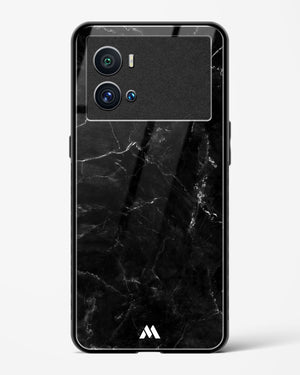 Marquina Black Marble Glass Case Phone Cover-(Vivo)