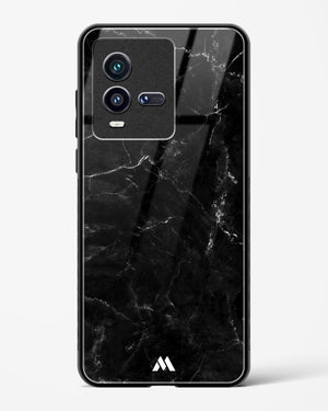 Marquina Black Marble Glass Case Phone Cover-(Vivo)