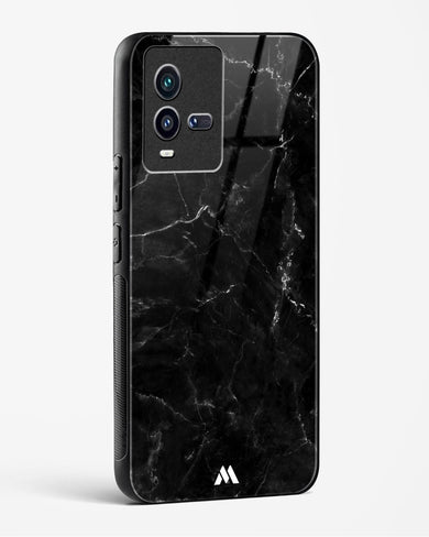 Marquina Black Marble Glass Case Phone Cover (Vivo)