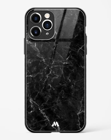 Portoro Black Marble Glass Case Phone Cover (Apple)