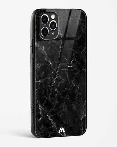 Portoro Black Marble Glass Case Phone Cover (Apple)