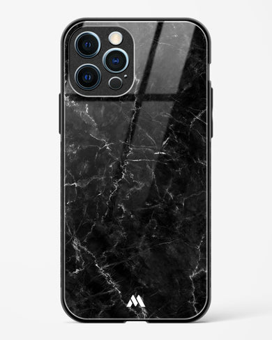 Portoro Black Marble Glass Case Phone Cover (Apple)