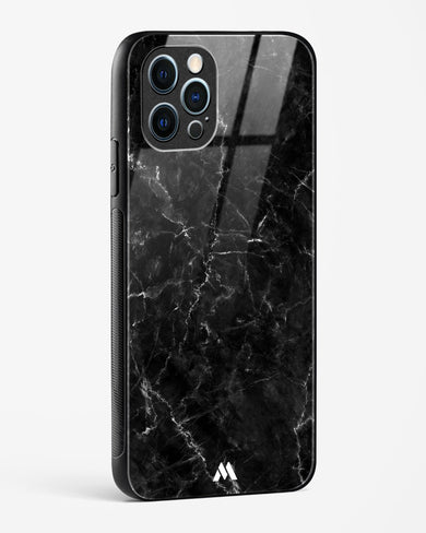 Portoro Black Marble Glass Case Phone Cover (Apple)