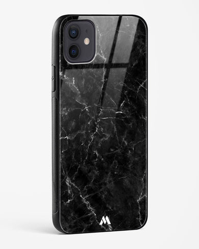 Portoro Black Marble Glass Case Phone Cover (Apple)