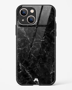 Portoro Black Marble Glass Case Phone Cover (Apple)