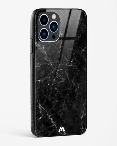 Portoro Black Marble Glass Case Phone Cover (Apple)