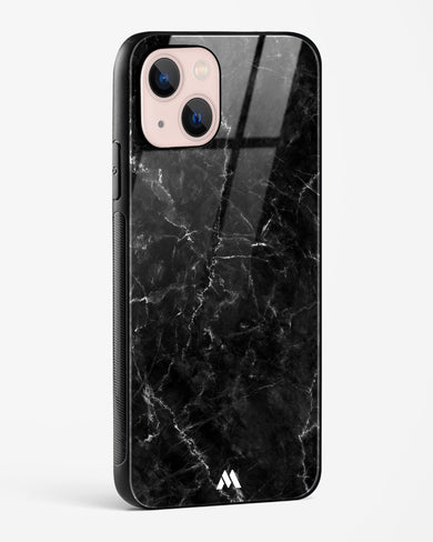 Portoro Black Marble Glass Case Phone Cover (Apple)