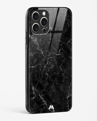 Portoro Black Marble Glass Case Phone Cover (Apple)