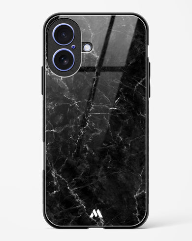 Portoro Black Marble Glass Case Phone Cover (Apple)