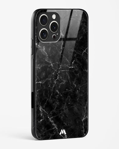 Portoro Black Marble Glass Case Phone Cover (Apple)