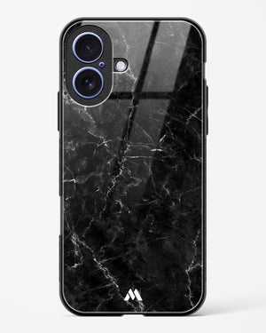 Portoro Black Marble Glass Case Phone Cover (Apple)