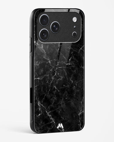 Portoro Black Marble Glass Case Phone Cover (Apple)