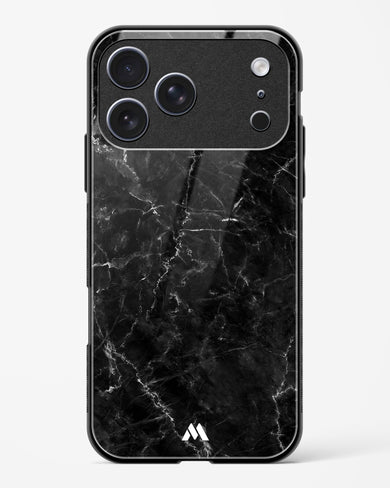 Portoro Black Marble Glass Case Phone Cover (Apple)
