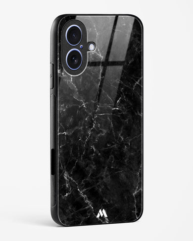 Portoro Black Marble Glass Case Phone Cover (Apple)