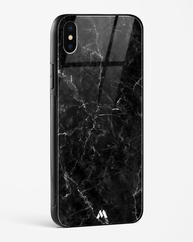 Portoro Black Marble Glass Case Phone Cover (Apple)