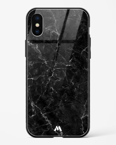 Portoro Black Marble Glass Case Phone Cover (Apple)