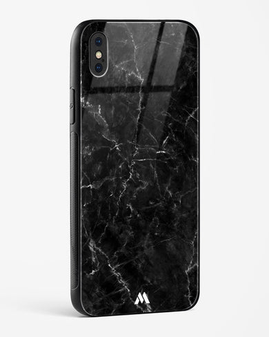 Portoro Black Marble Glass Case Phone Cover (Apple)