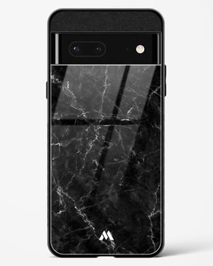 Portoro Black Marble Glass Case Phone Cover-(Google)