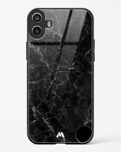 Portoro Black Marble Glass Case Phone Cover (Nothing)