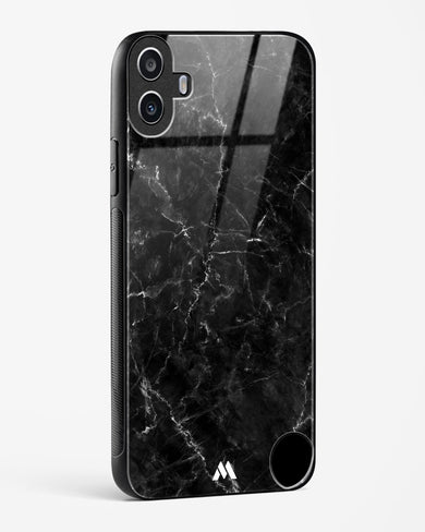 Portoro Black Marble Glass Case Phone Cover (Nothing)