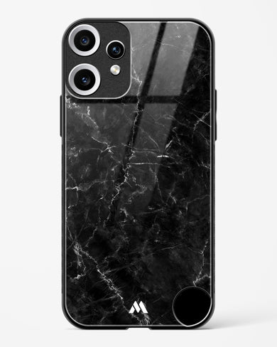 Portoro Black Marble Glass Case Phone Cover (Nothing)