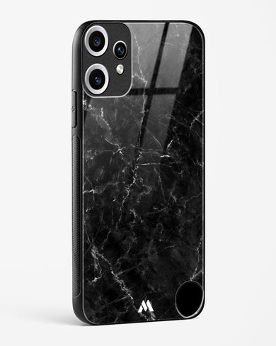 Portoro Black Marble Glass Case Phone Cover (Nothing)