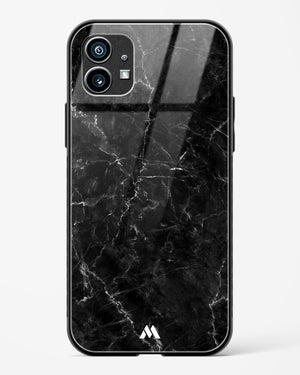 Portoro Black Marble Glass Case Phone Cover (Nothing)