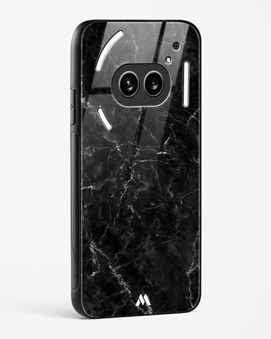 Portoro Black Marble Glass Case Phone Cover (Nothing)