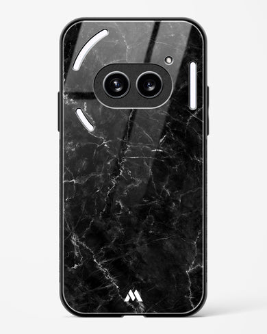 Portoro Black Marble Glass Case Phone Cover (Nothing)