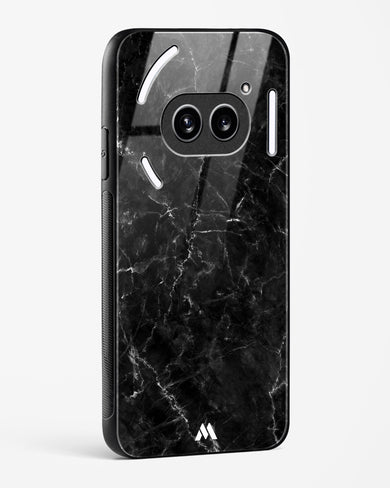 Portoro Black Marble Glass Case Phone Cover (Nothing)