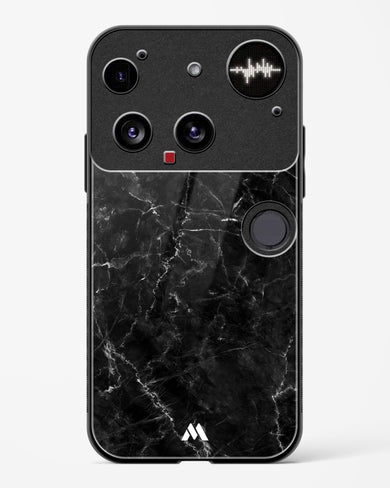 Portoro Black Marble Glass Case Phone Cover (Nothing)