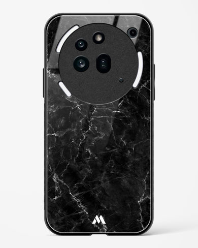 Portoro Black Marble Glass Case Phone Cover (Nothing)