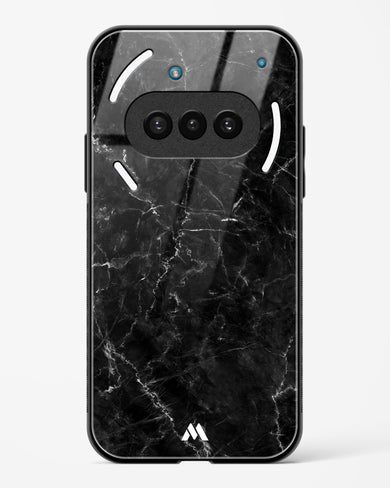 Portoro Black Marble Glass Case Phone Cover (Nothing)